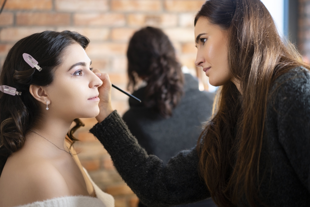 Karácsonyi esküvő - smink