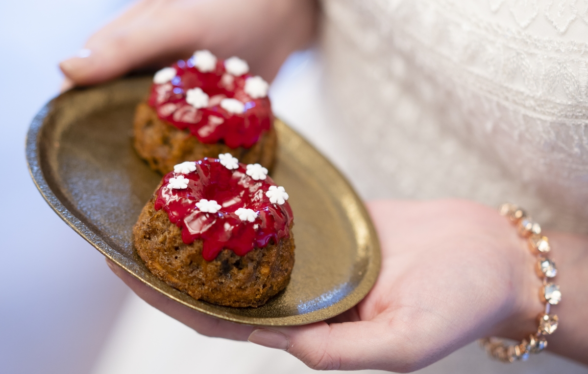 Esküvői desszertasztal