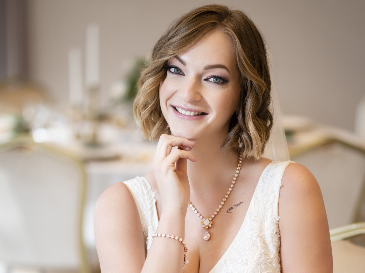 Karácsonyi esküvő smink