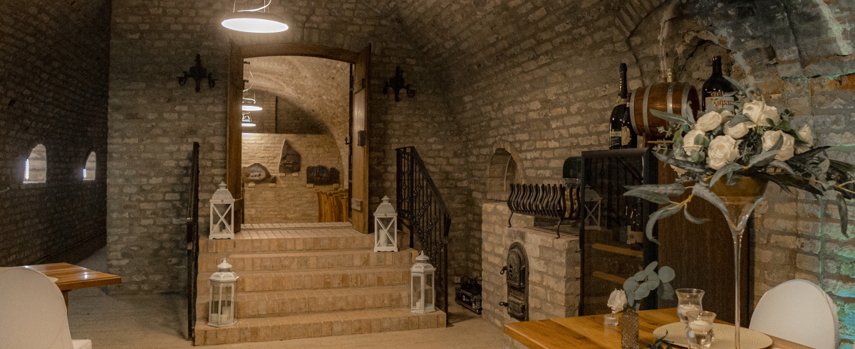 Pezsgő Borház belső tér