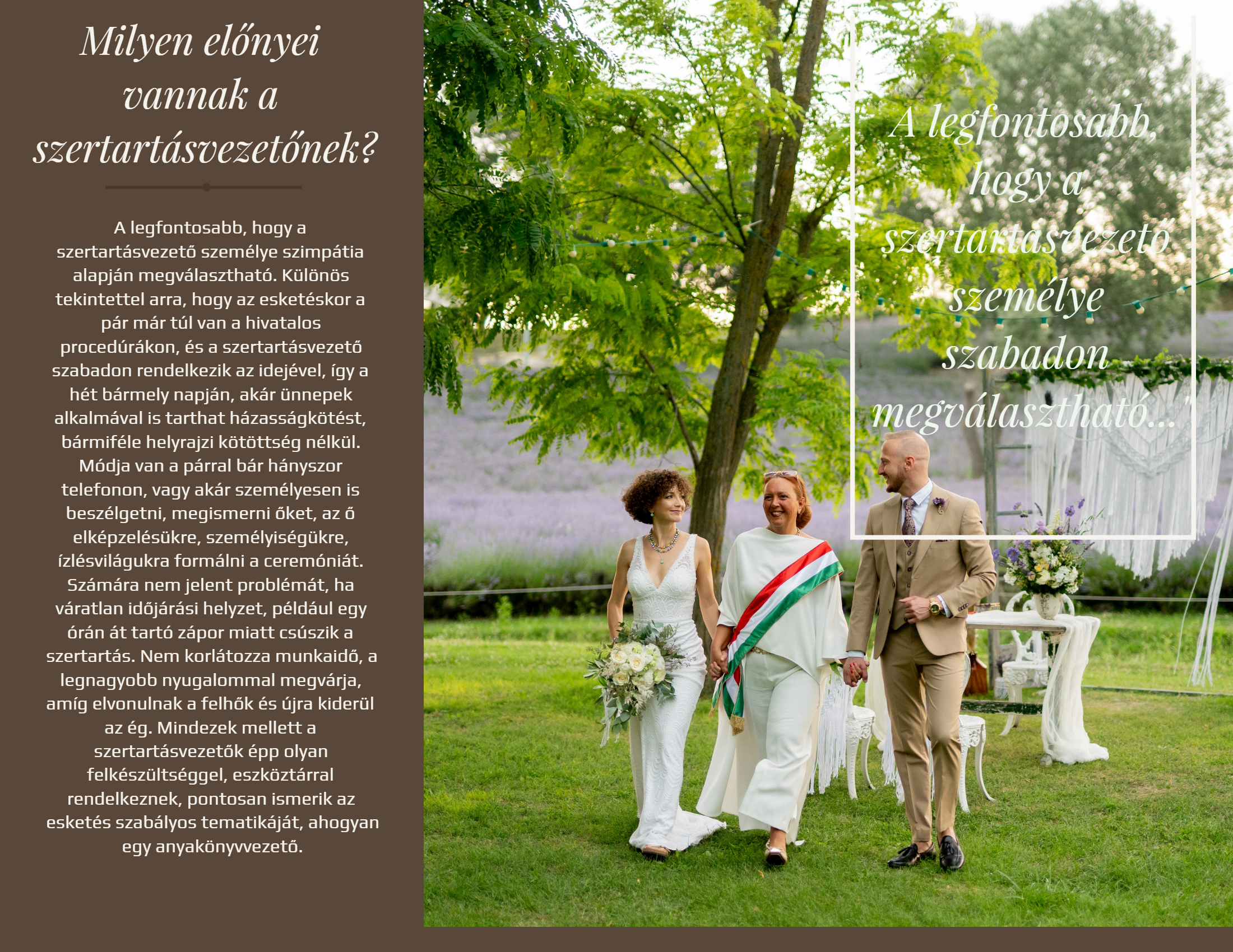 Pintér Andrea szertartásvezető