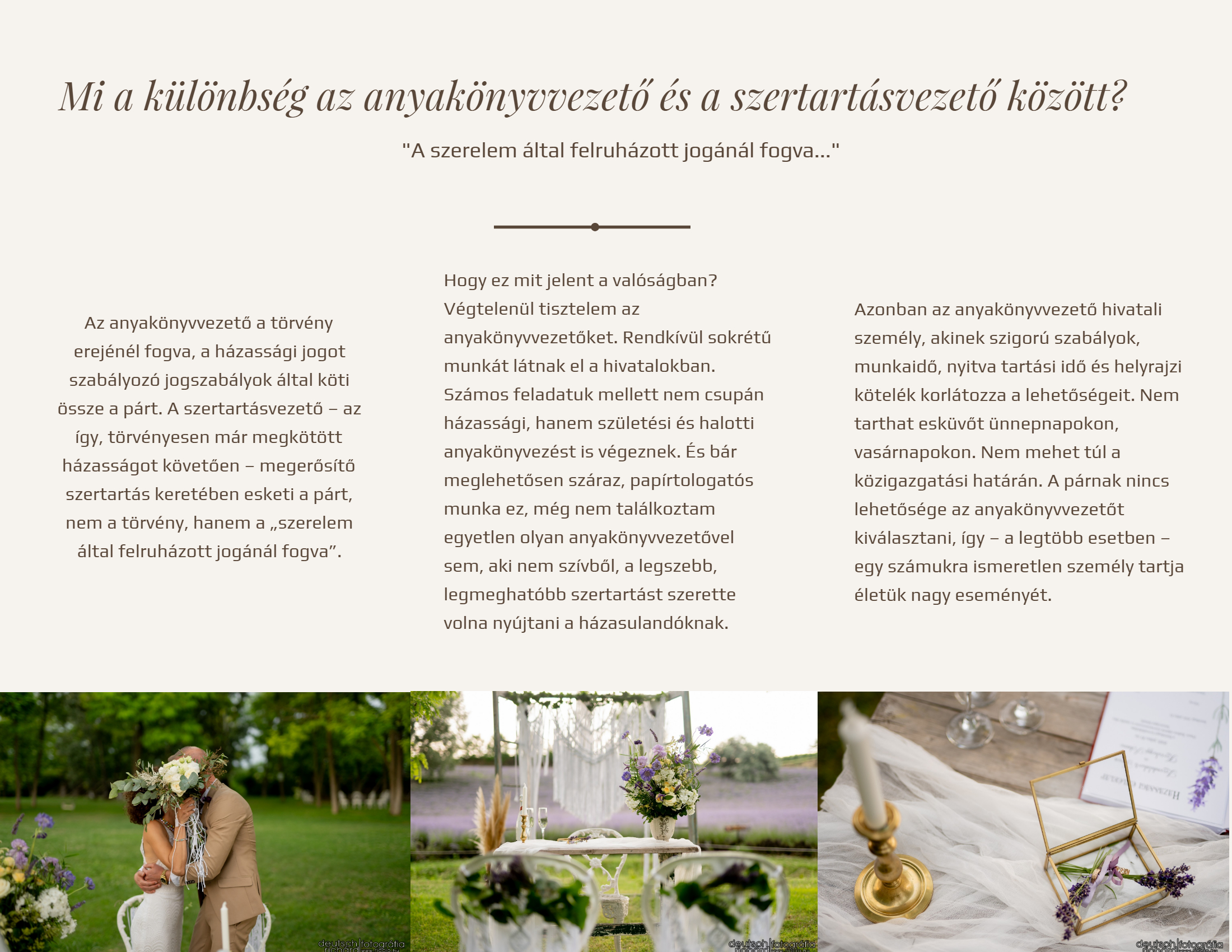 Pintér Andrea szertartásvezető