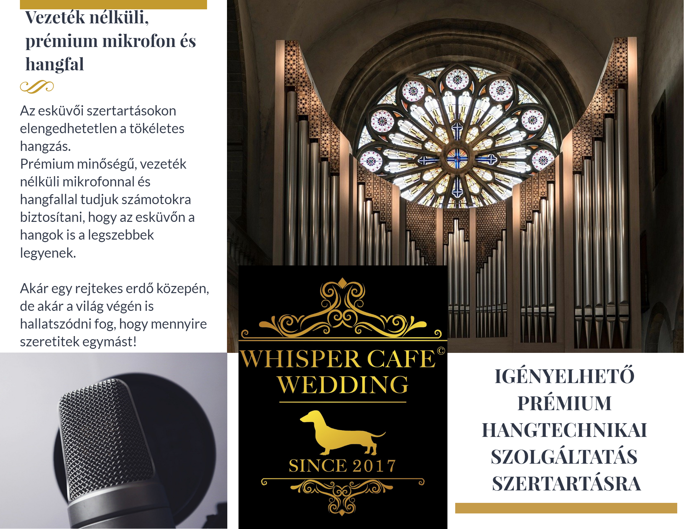 Esküvői szertartásvezető hangosítás