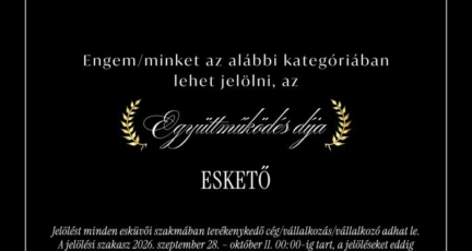 Pintér Andrea szertartásvezető Hungarian Wedding Award