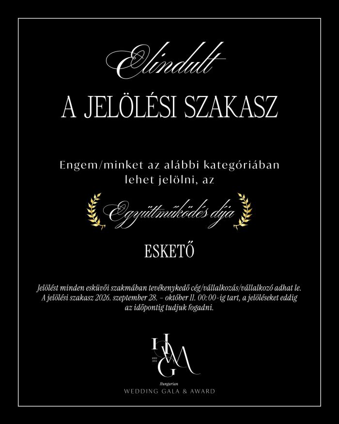 Pintér Andrea szertartásvezető Hungarian Wedding Award